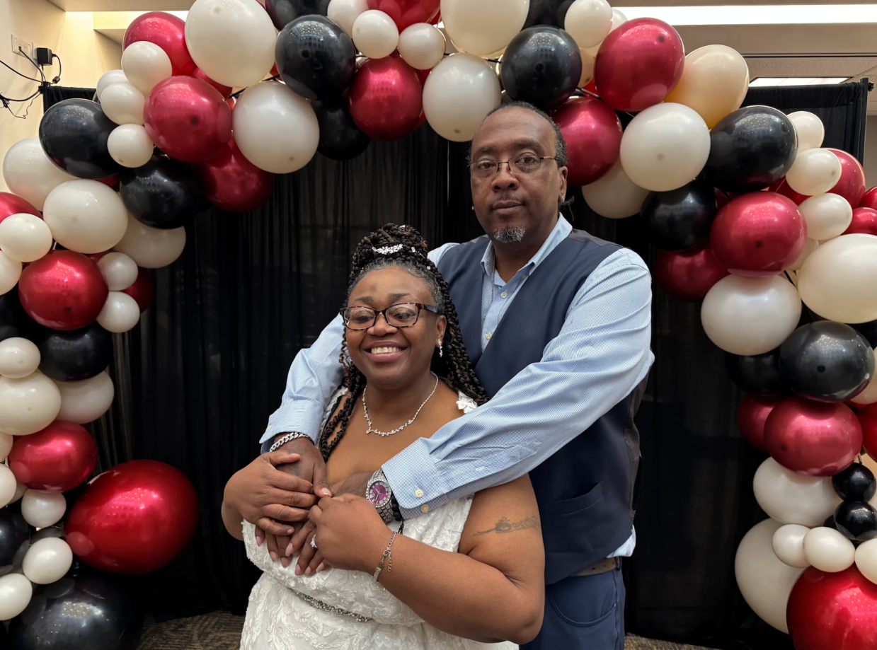 a couple getting married