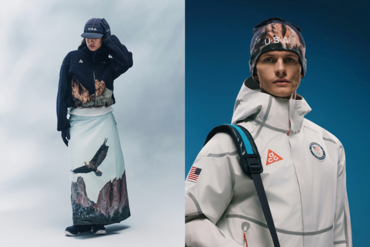 people model Olympics wear