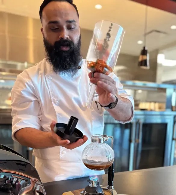 chef working in a restaurant