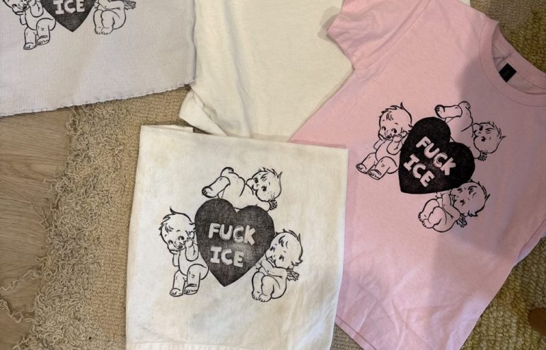 Get Your Clothes, Totes and Bandannas Printed With a Kewpie "Fuck ICE" Design at Pop-Up Event