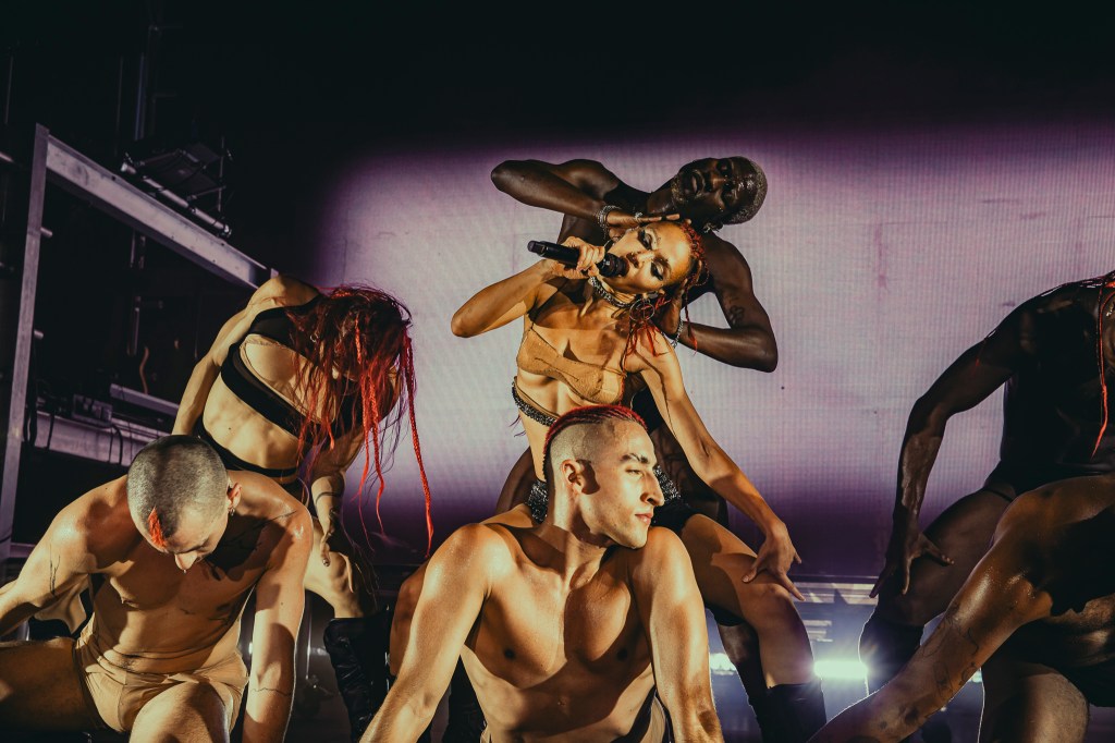 FKA Twigs performs live at the Fillmore Auditorium in Denver, Colorado, on Monday, March 30.