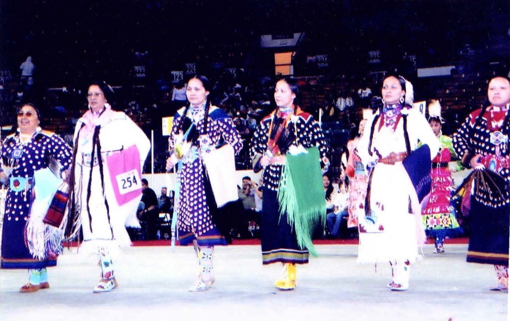 Native Americans participate in a powwow