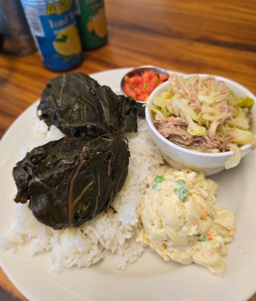 lau lau over rice