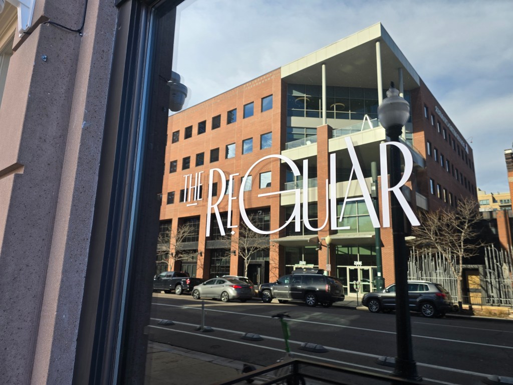 "the regular" on a window