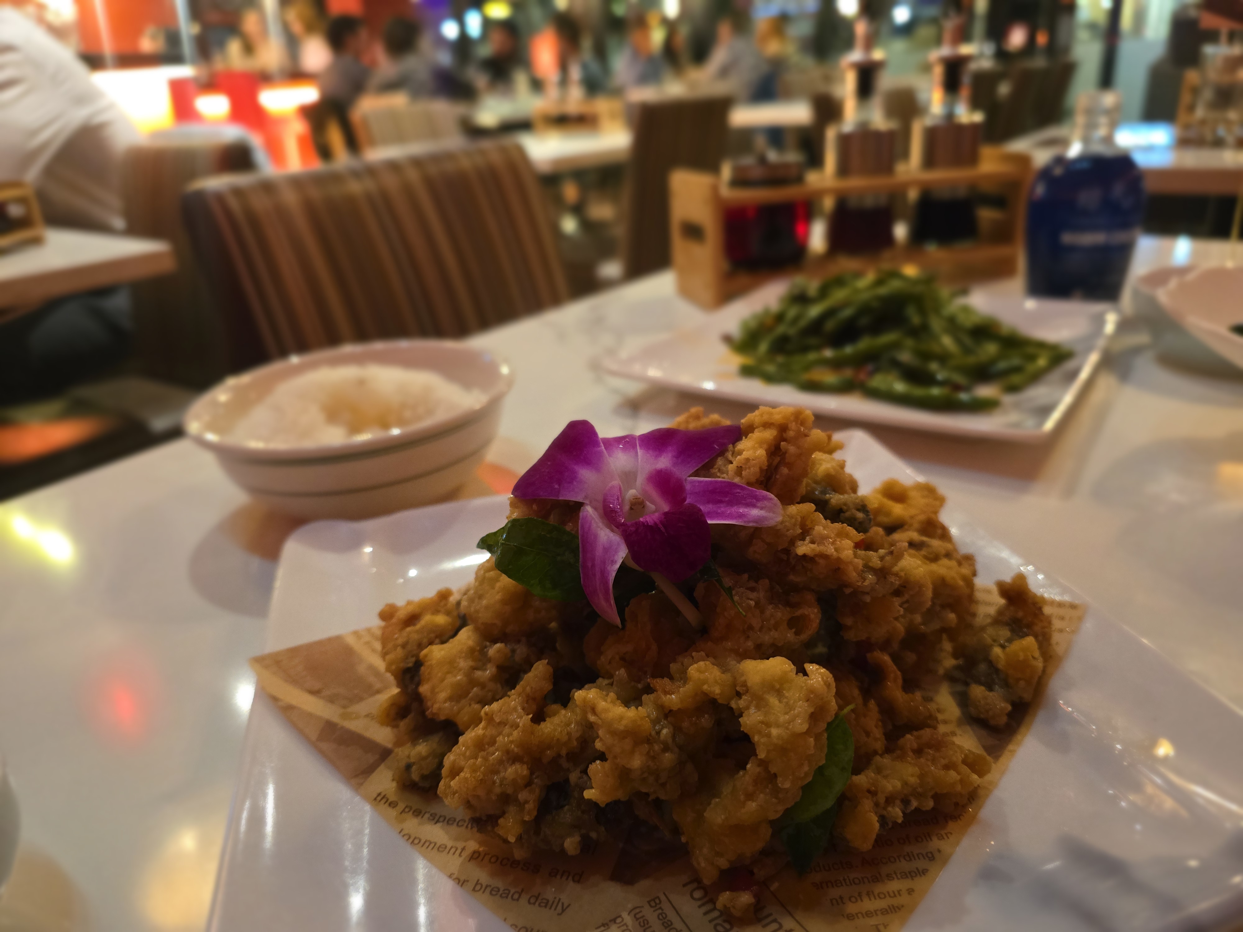 various dim sum dishes