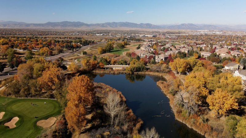 an overhead view of Westminster, Colorado