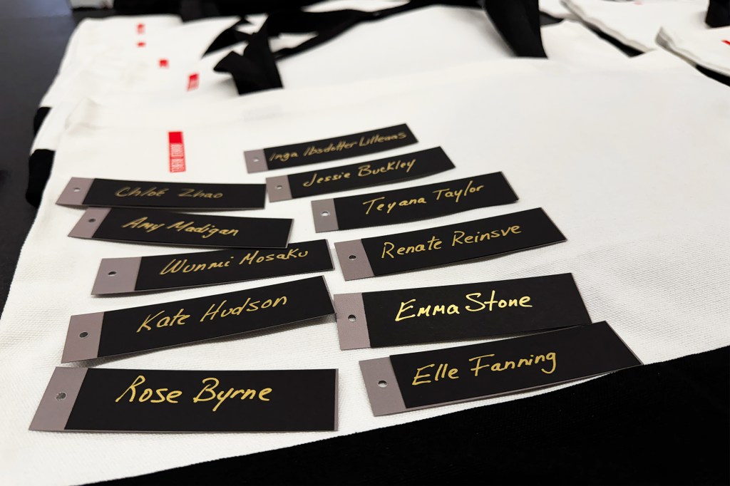 Name tags of female celebrities