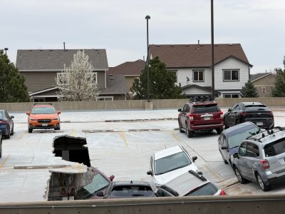 Top Level of South Denver Parking Garage Collapses 