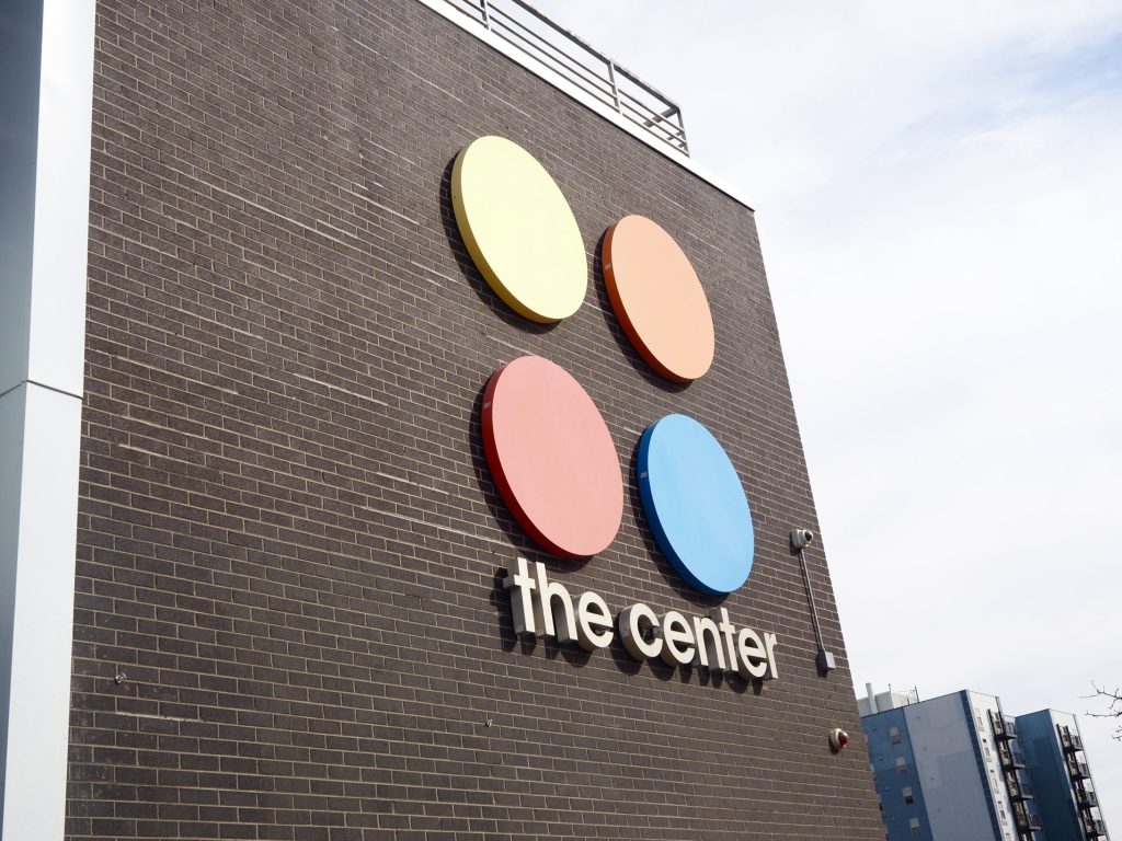 The exterior of The Center on Colfax, a nonprofit resource center for the LGBTQ community.