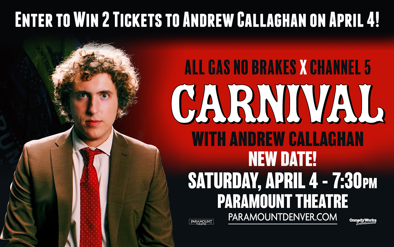 Enter to Win 2 Tickets to Andrew Callaghan on April 4!