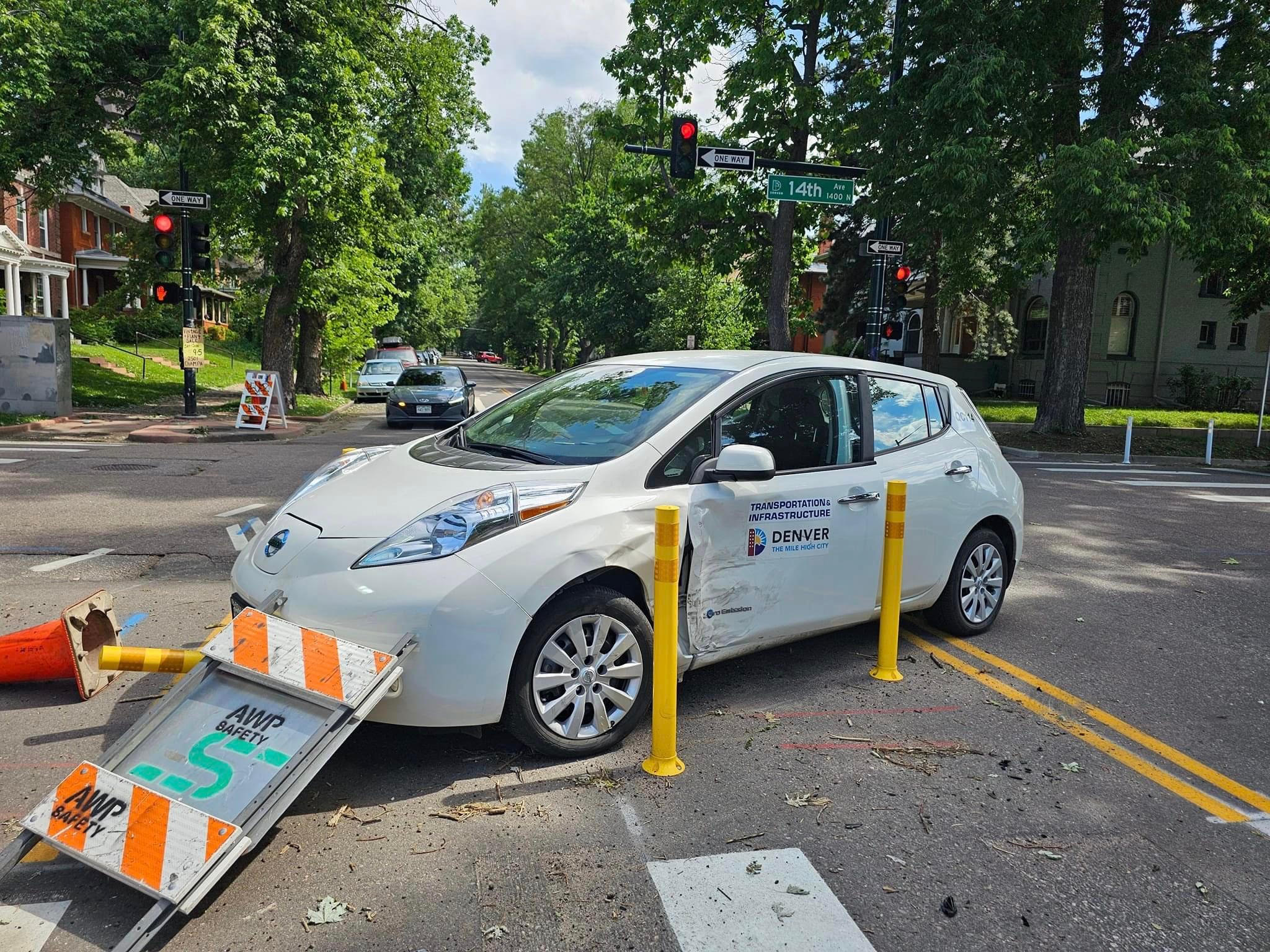 Denver government car crash.