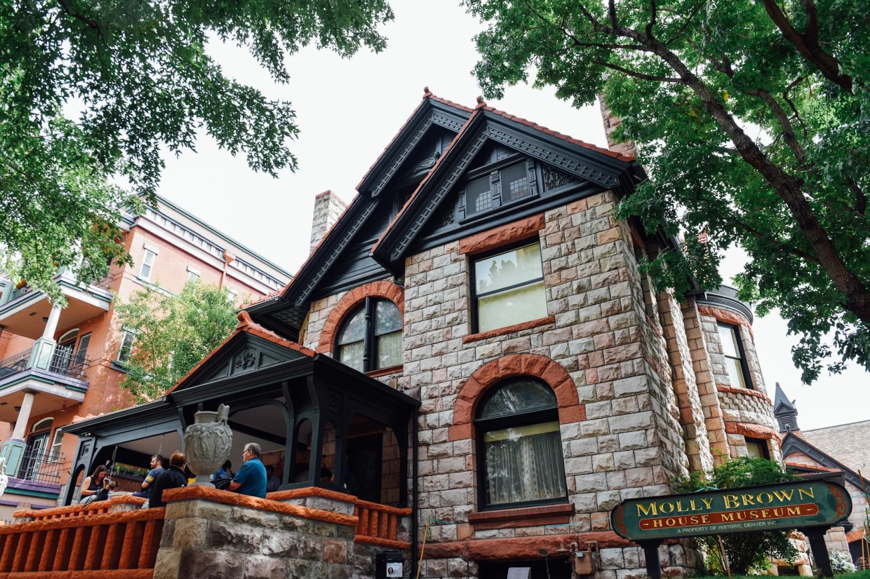 stone victorian house where Molly Brown lived