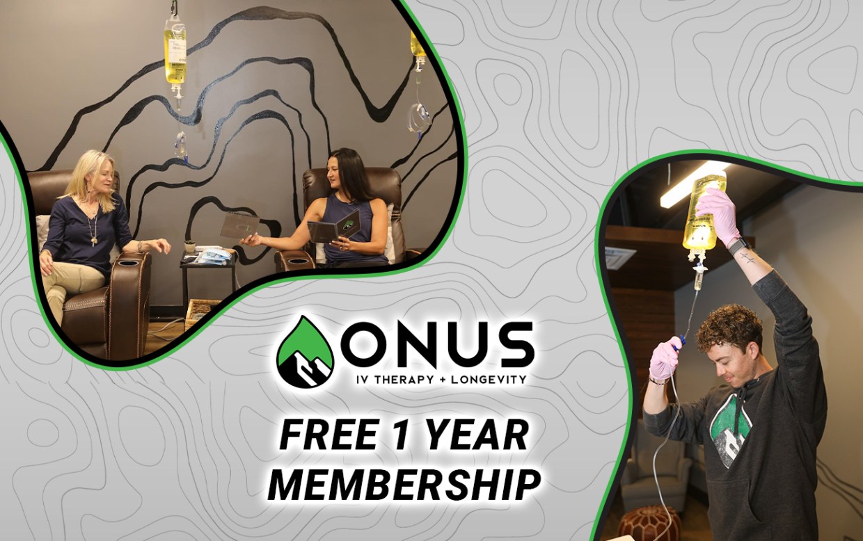 Enter to Win 1 Year of Free Membership to Onus IV Therapy + Longevity!