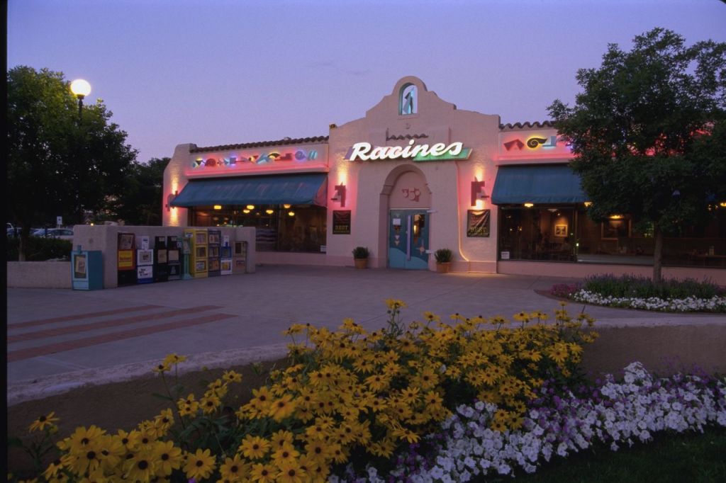outside of original Racines, a landmark restaurant in Denver