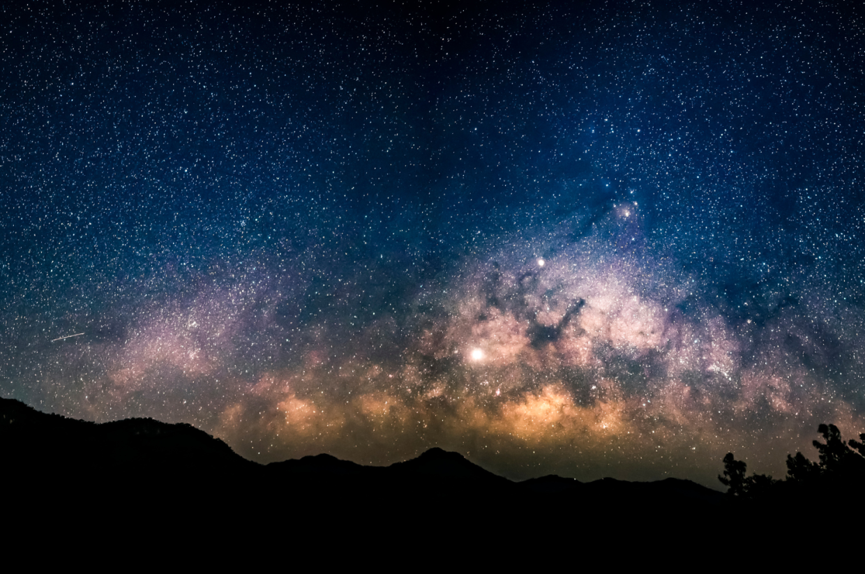 photo of space with stars