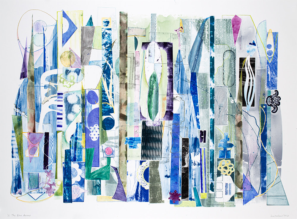 Art made of colorful lines and shapes