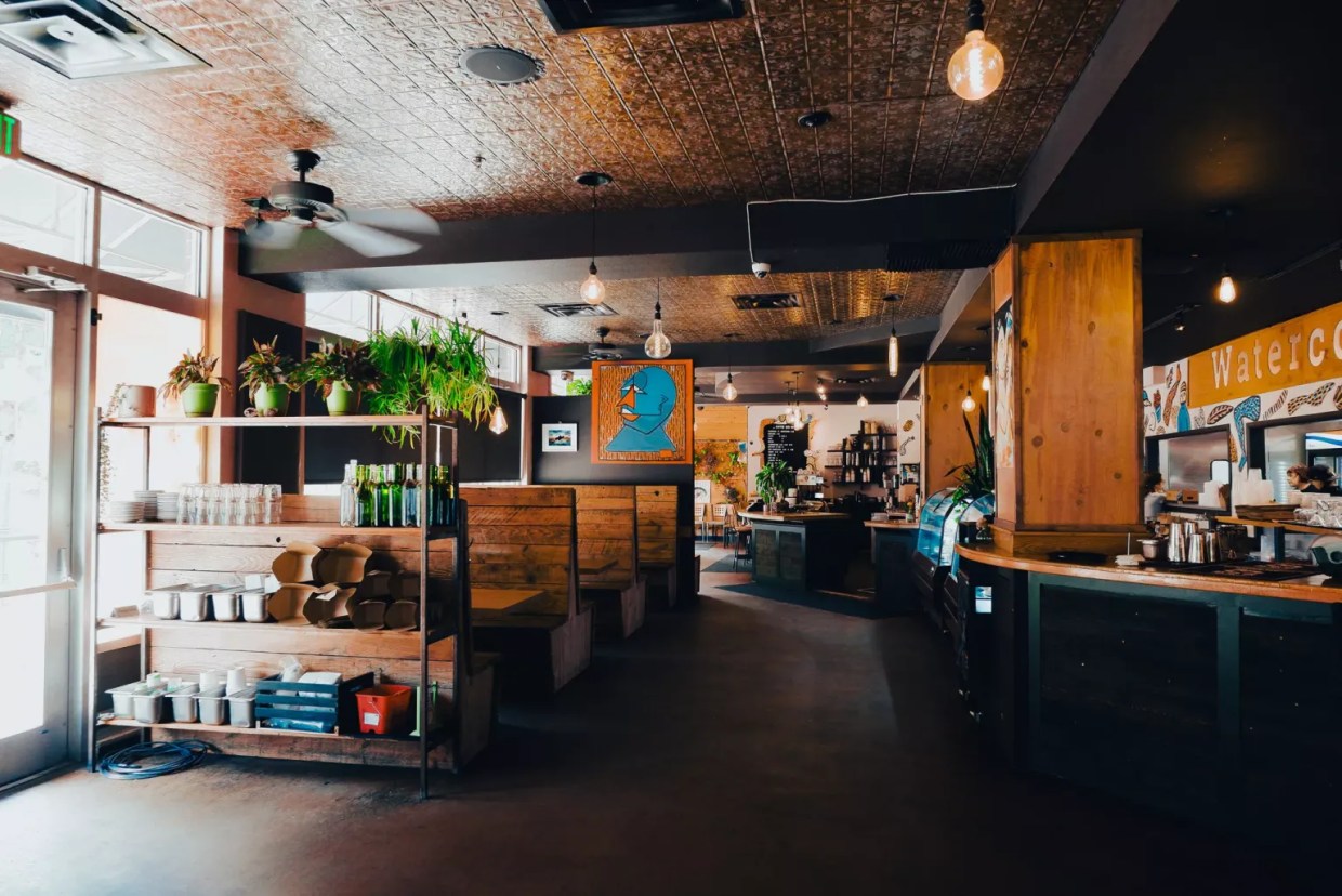 inside of a restaurant