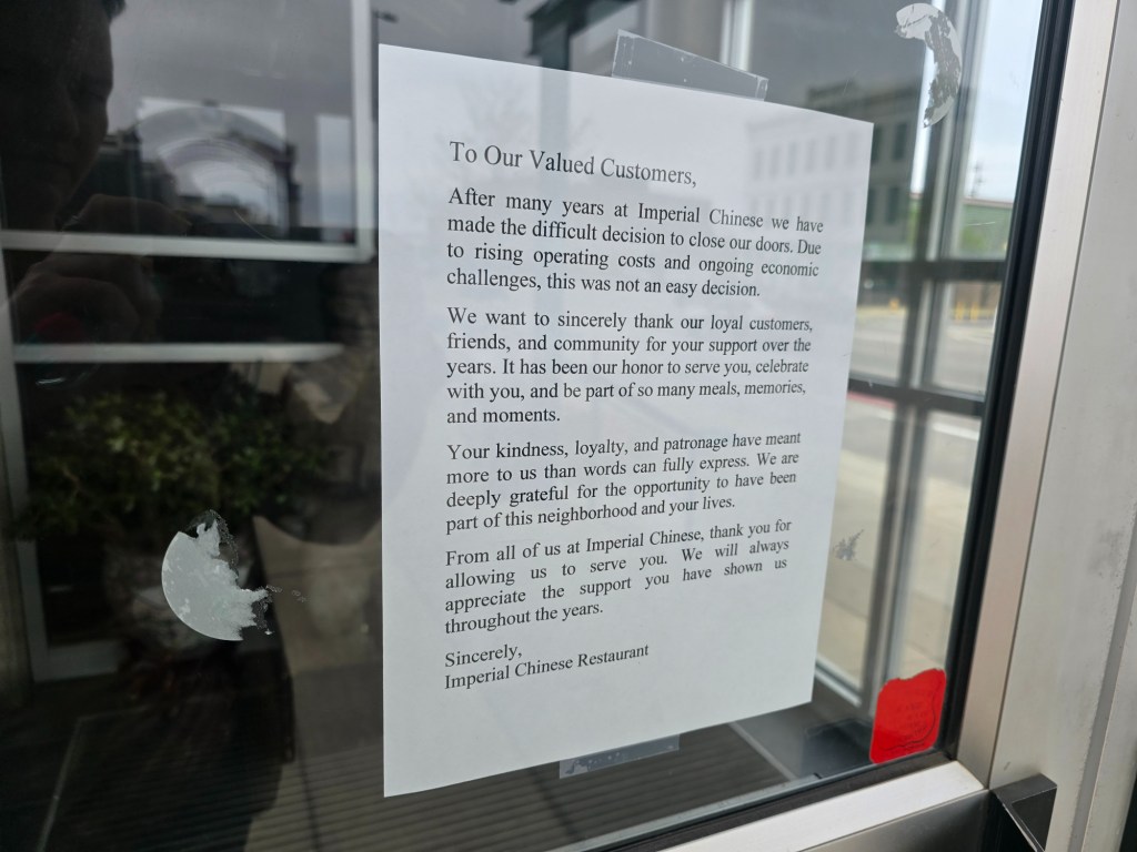 note posted on a door