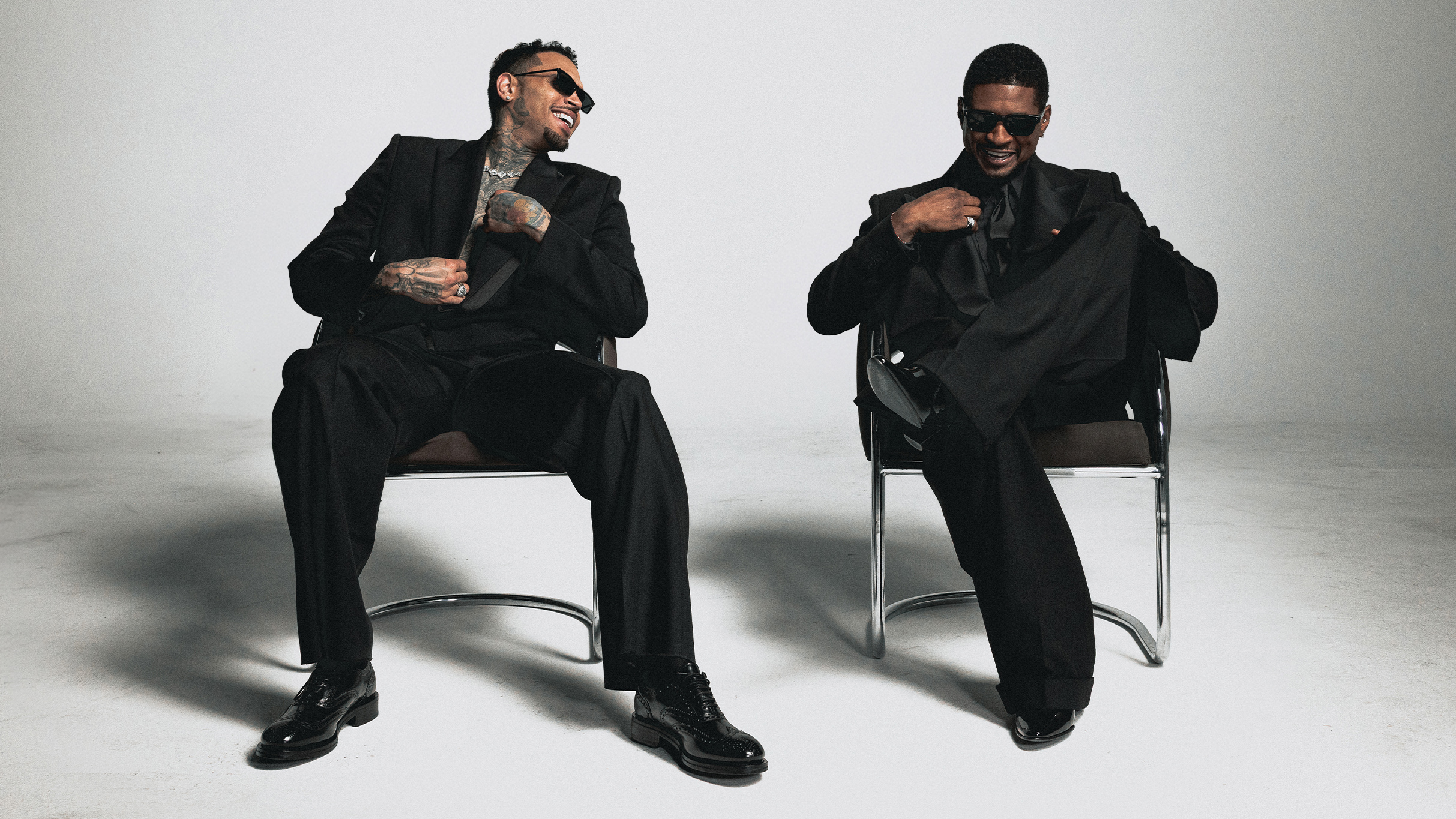 Usher and Chris Brown