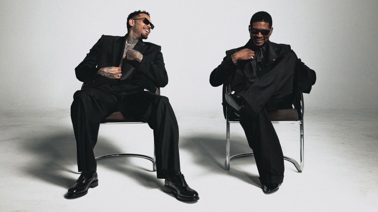 Usher and Chris Brown