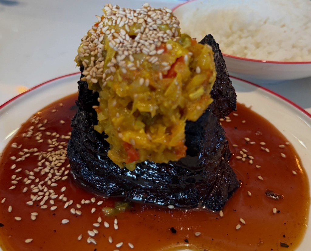 a plate of pork shoulder