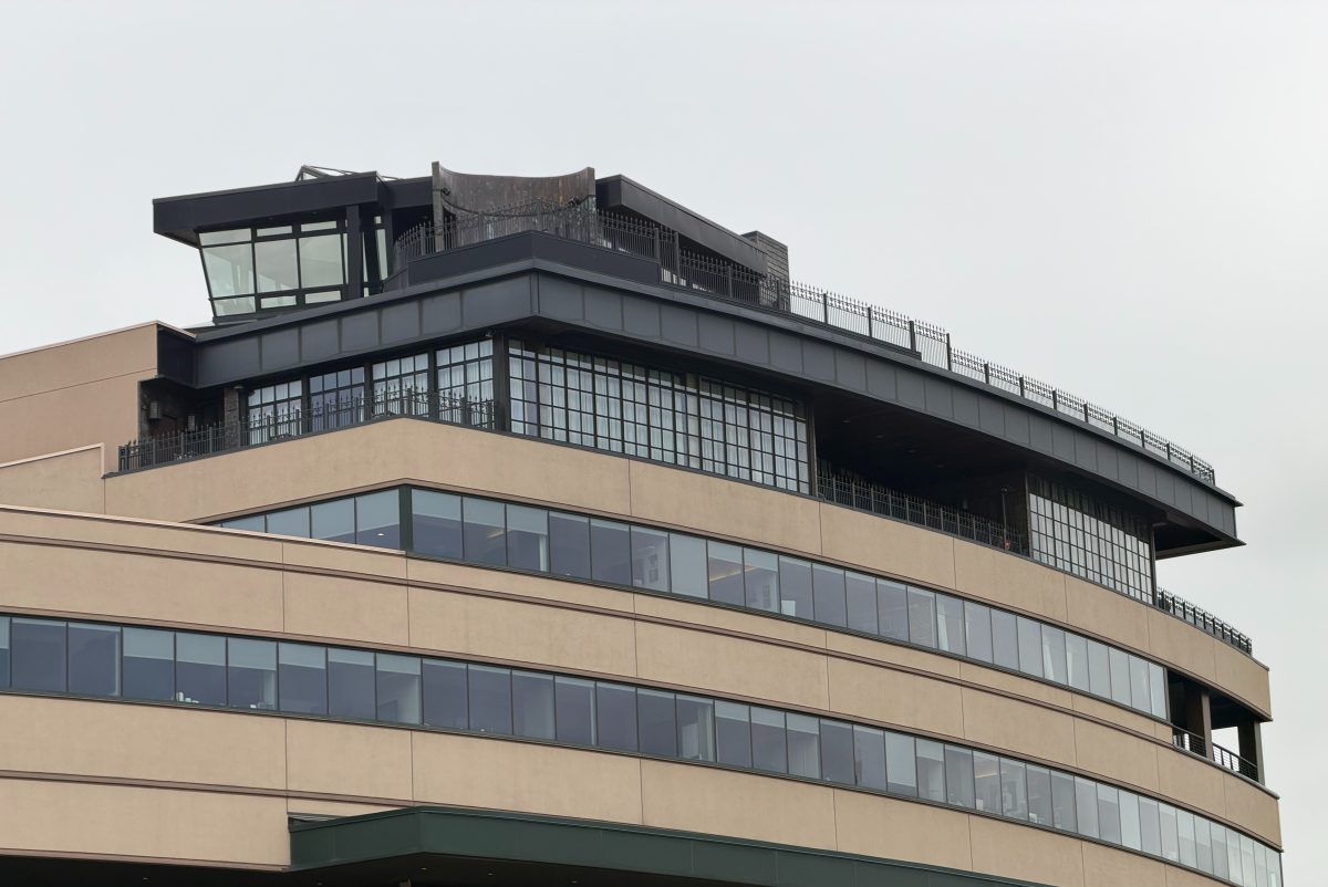 a closer view of Stan Kroenke's penthouse apartment at the top of Ball Arena