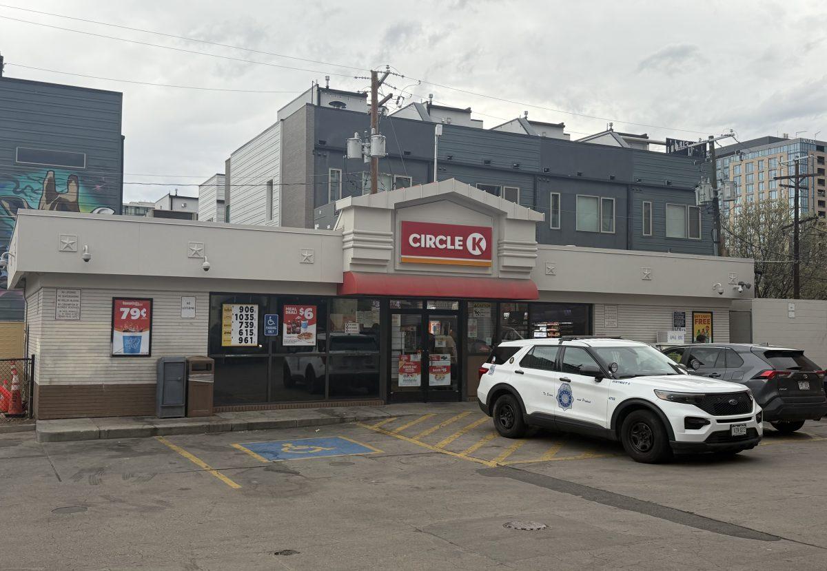 Outside the Circle K in Denver's golden triangle neighborhood