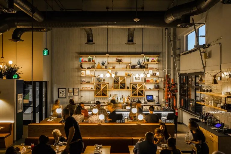 inside a Denver restaurant