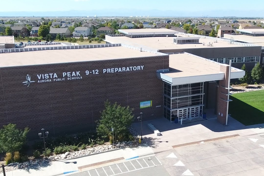 outside of high school in Aurora, Colorado.