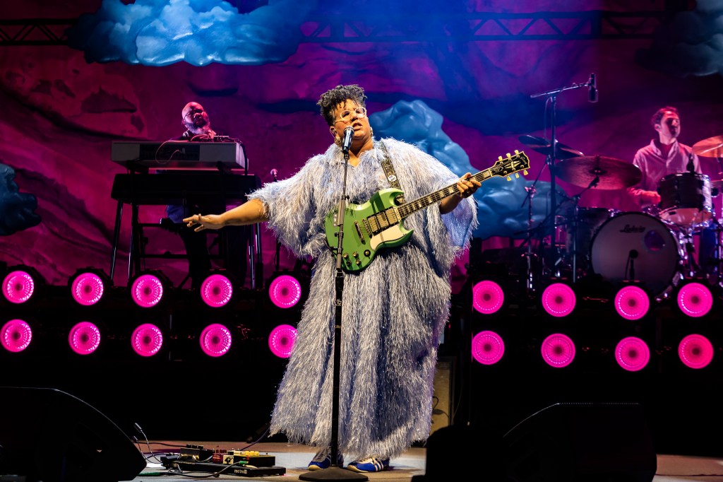 Alabama Shakes performing live at Red Rocks Parks & Amphitheater in Morrison, Colorado.