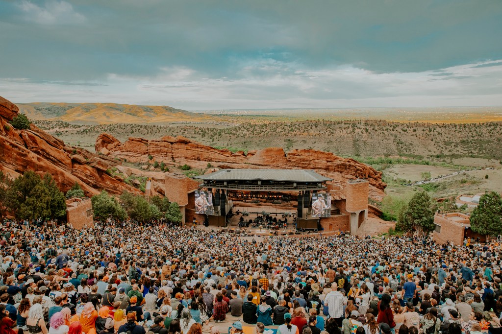 The crowd for Alabama Shakes at Red Rocks.