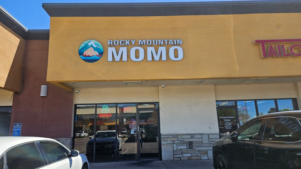 a storefront for rocky mountain momos