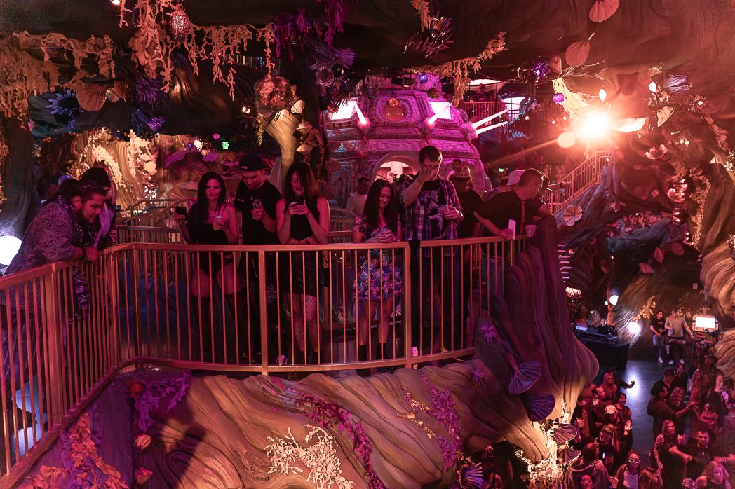 people hang out at Meow Wolf
