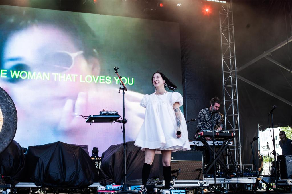 Japanese Breakfast performing at Outside Fest 2026