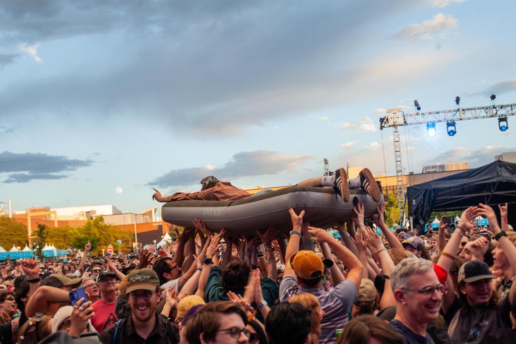 Crowd Surf during Goth Babe at Outside Fest 2026