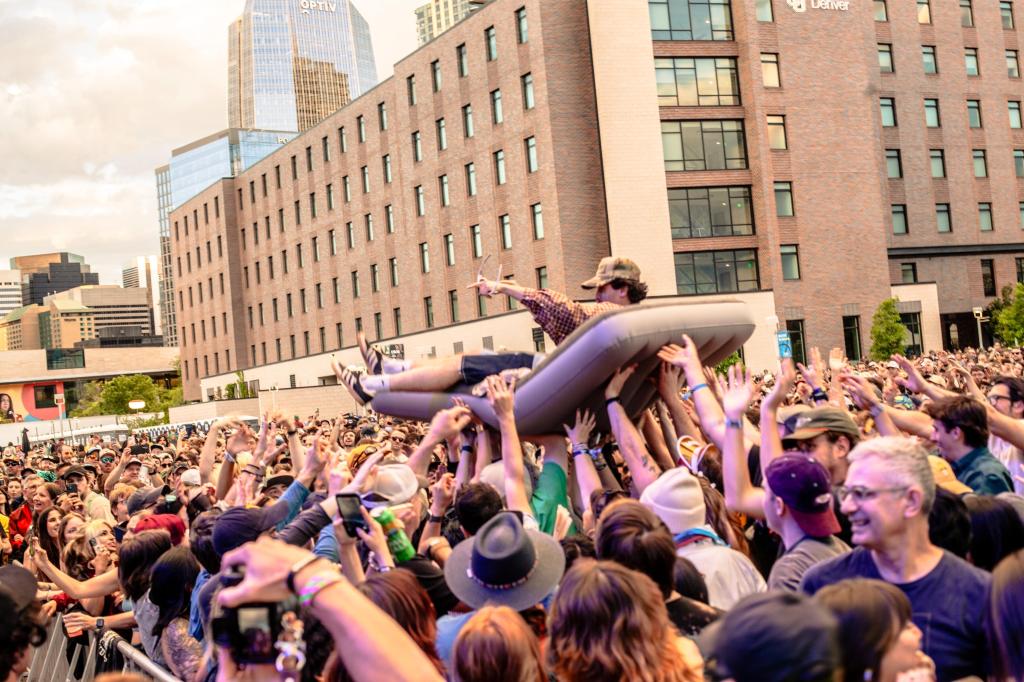 Crowd Surf during Goth Babe at Outside Fest 2026