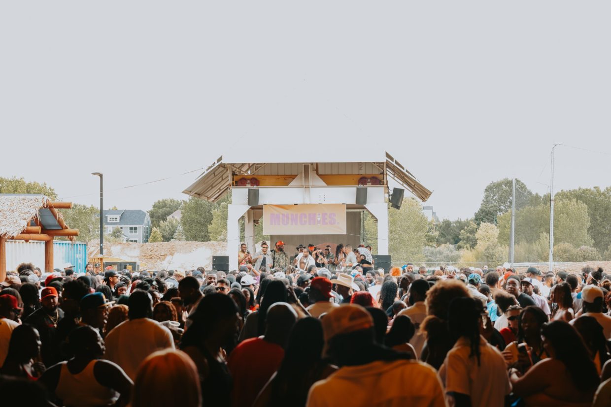 people at an outdoor concert