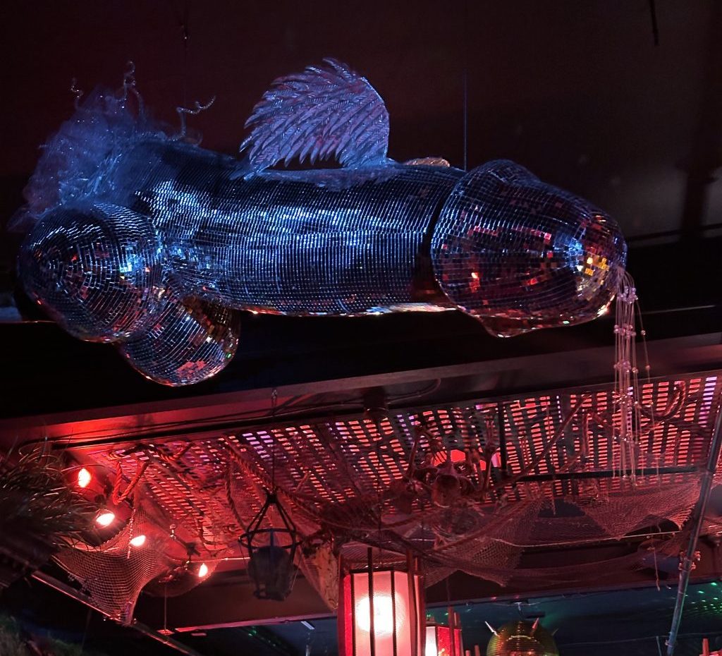 The Disco Dick hanging in Hell or High Water.