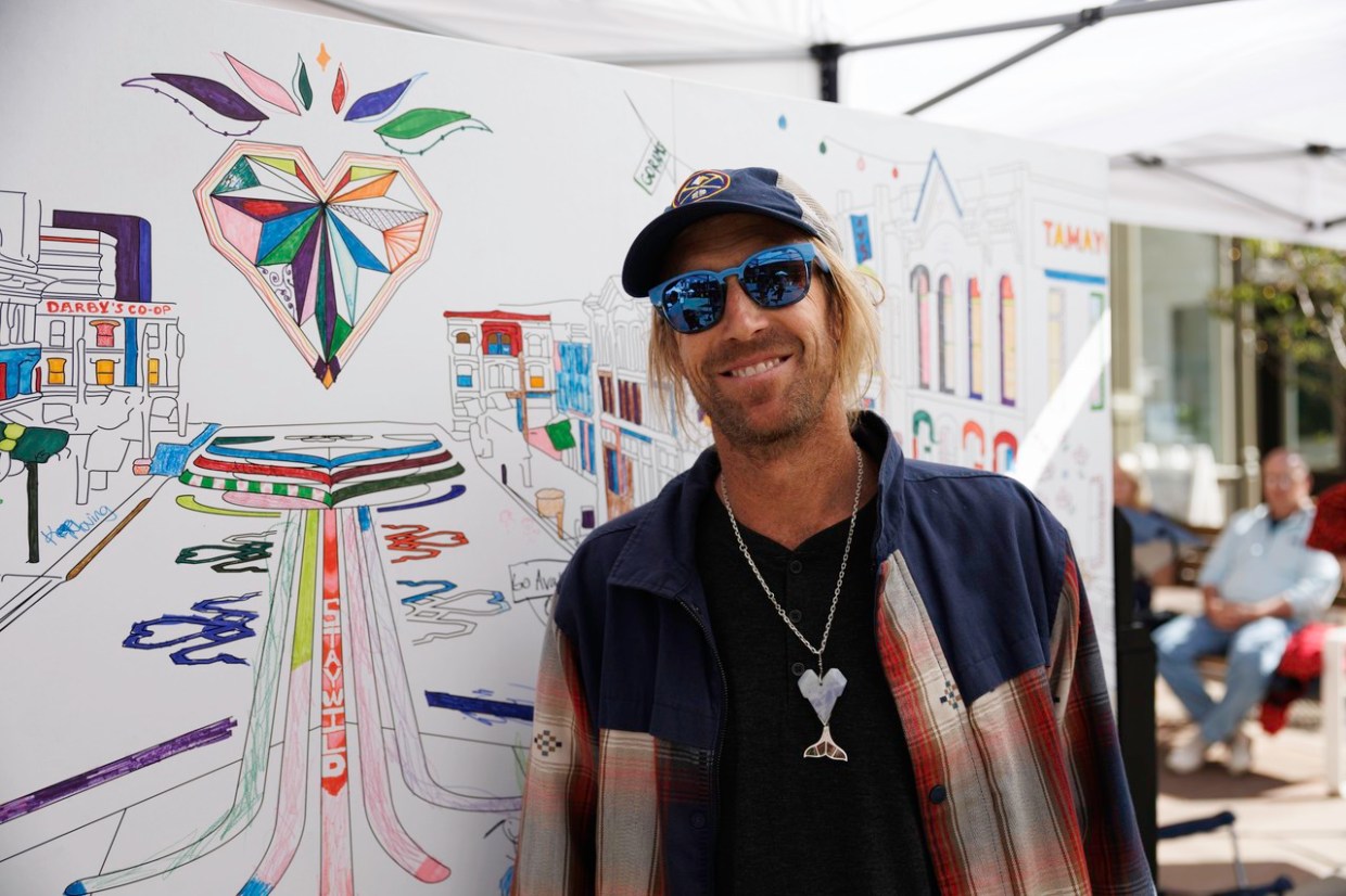 artist with murals