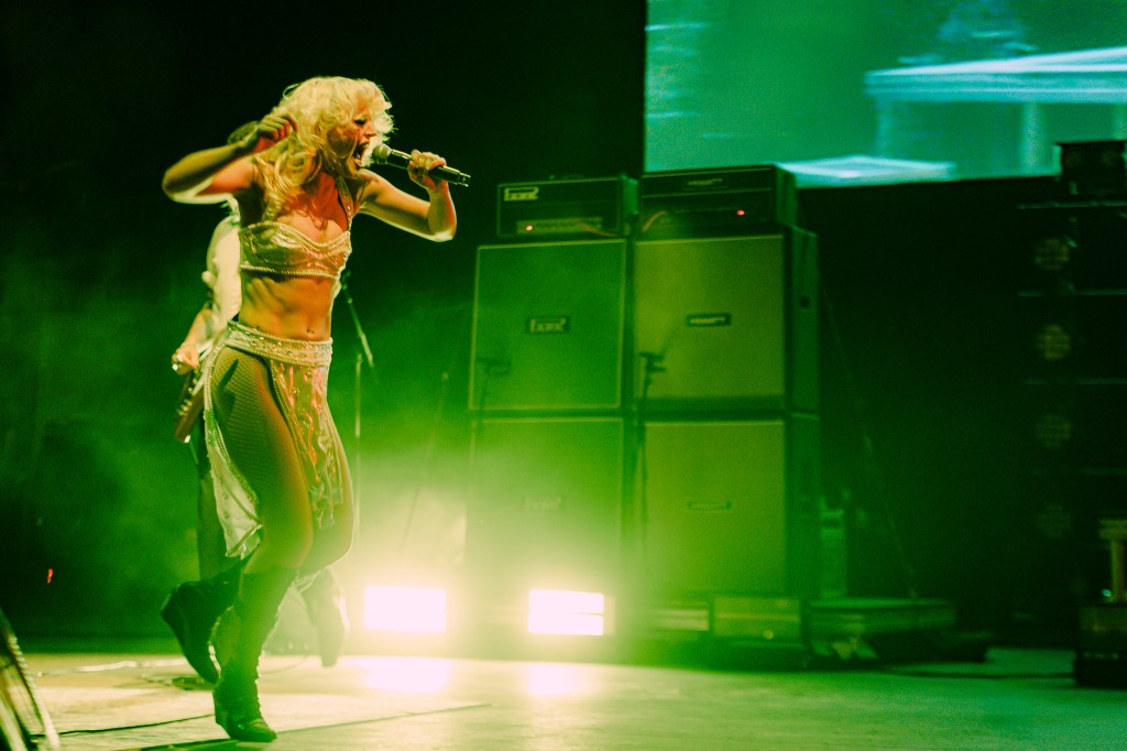 Amyl and the Sniffers performing live at Red Rocks on Wednesday, June 17.