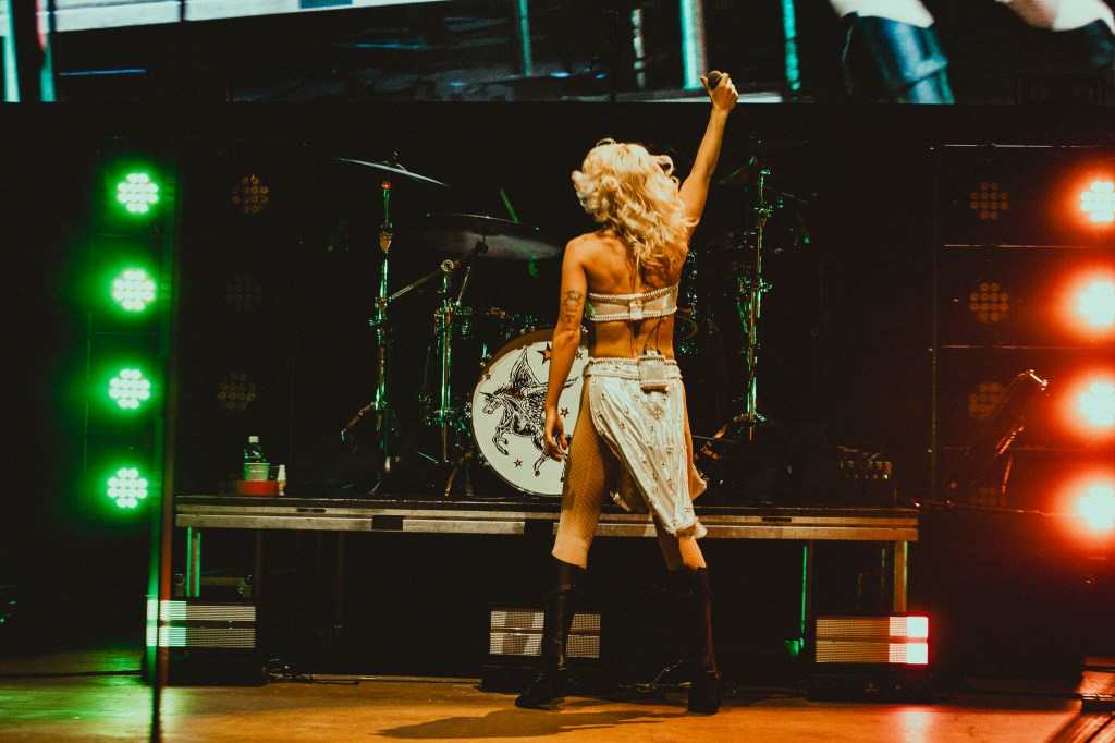 Amyl and the Sniffers performing live at Red Rocks on Wednesday, June 17.