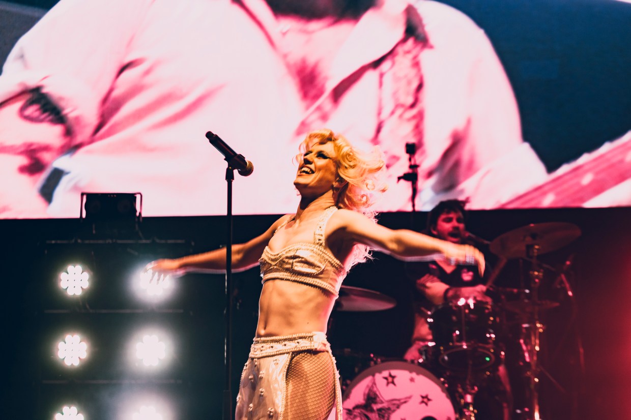 Amyl and the Sniffers performing live at Red Rocks on Wednesday, June 17.