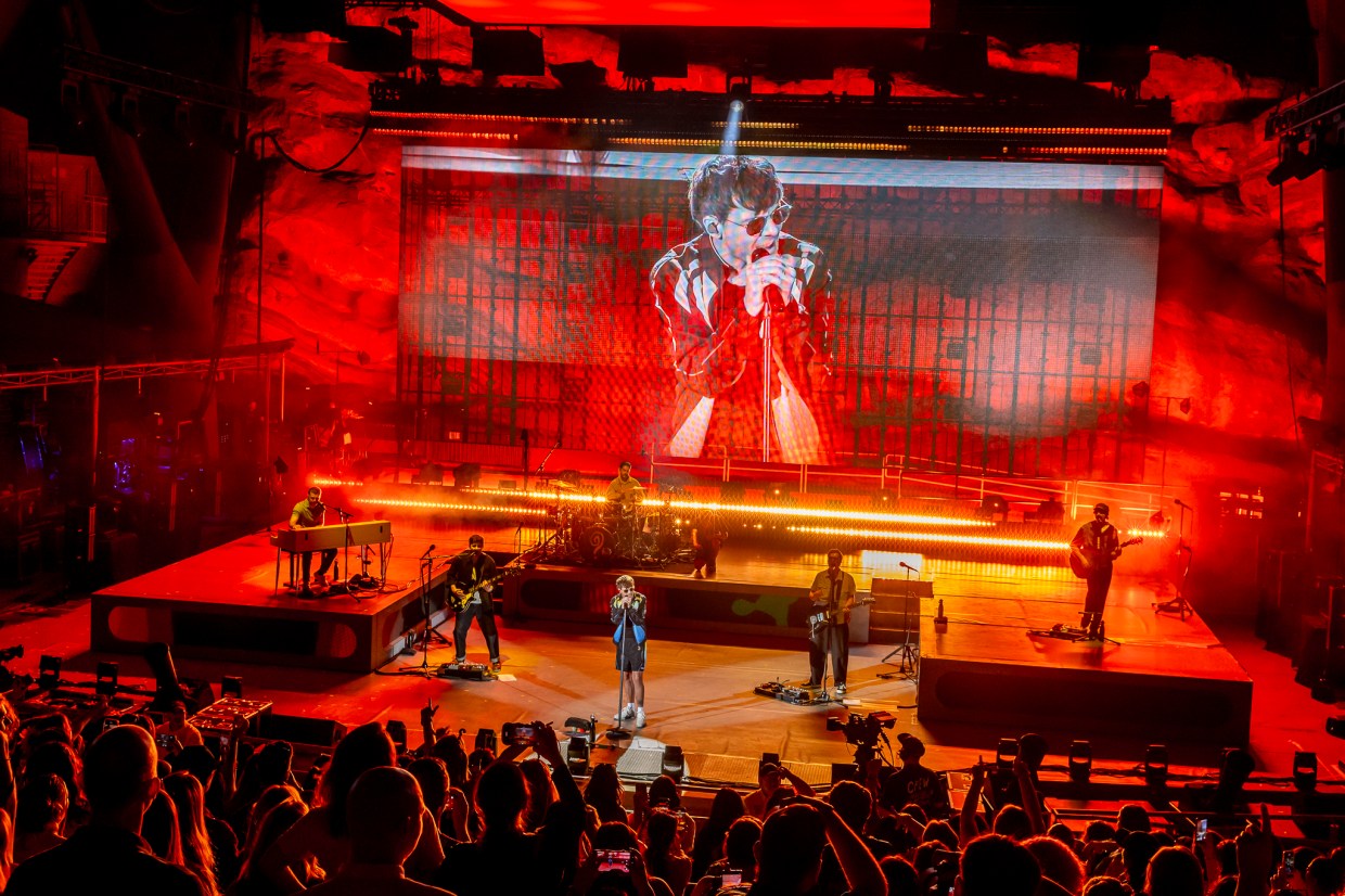 Louis Tomlinson performing live at Red Rocks on Friday, June 19.