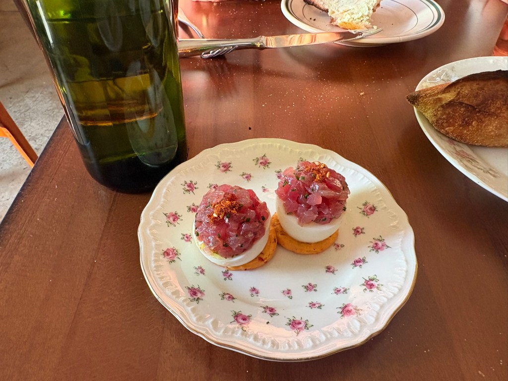 Deviled eggs at heretik