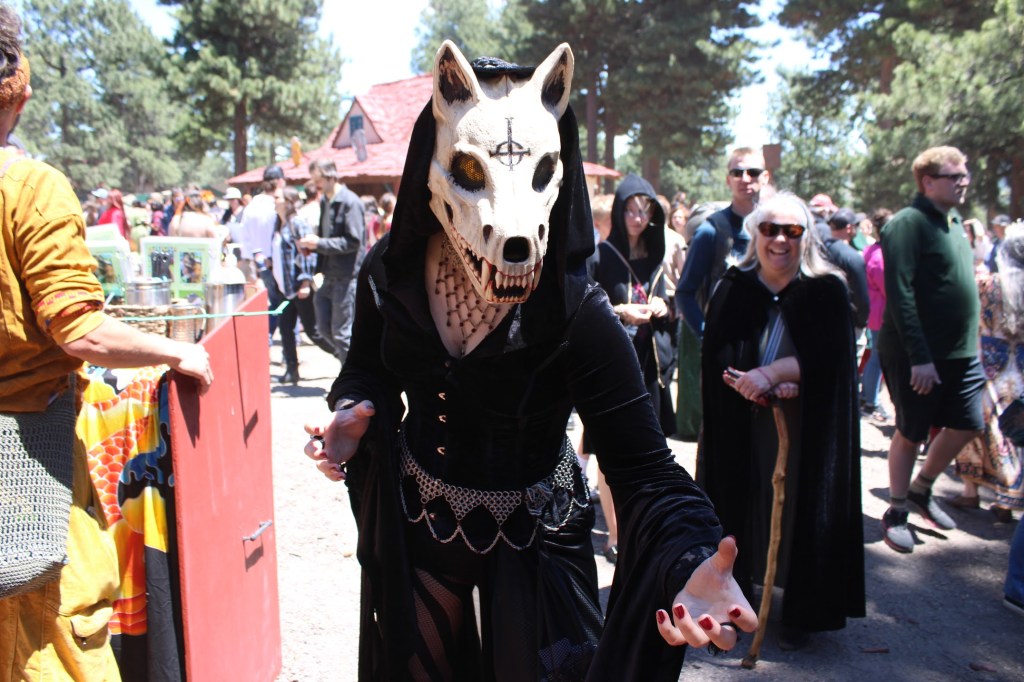 Person in a creepy mask