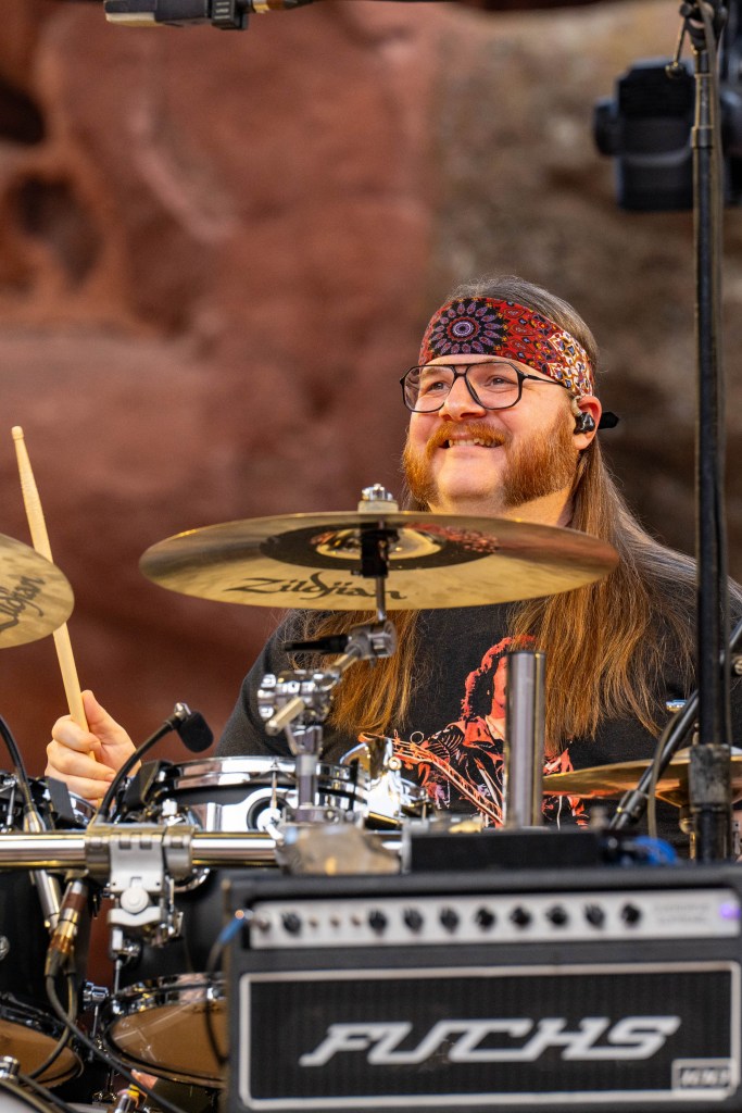Widespread Panic on stage at Red Rocks