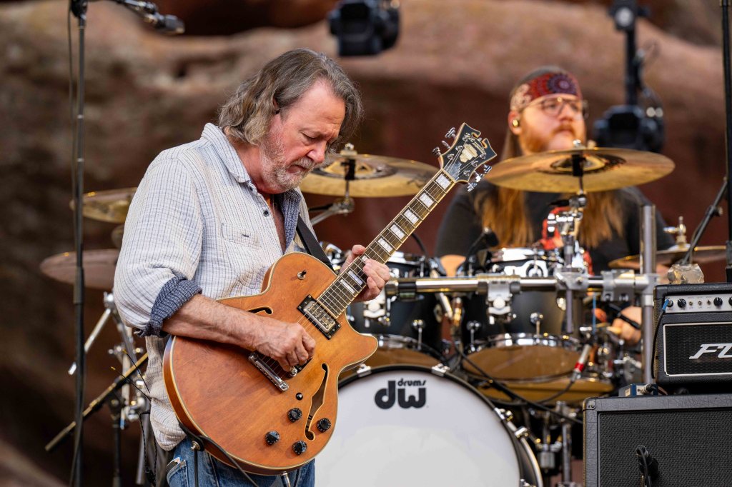 Widespread Panic on stage at Red Rocks