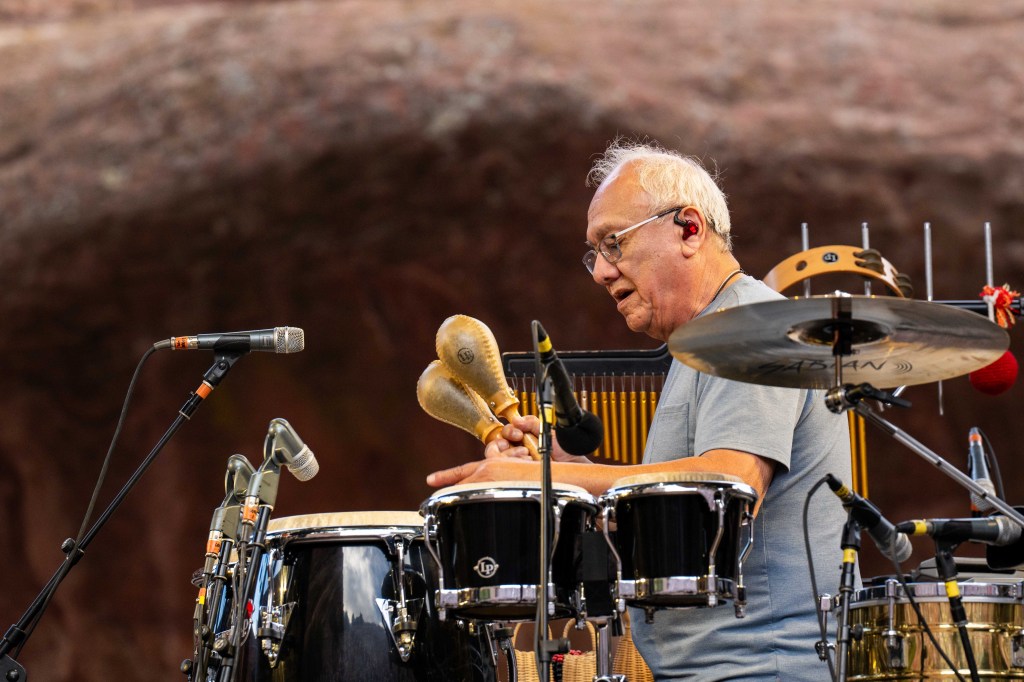 Widespread Panic on stage at Red Rocks