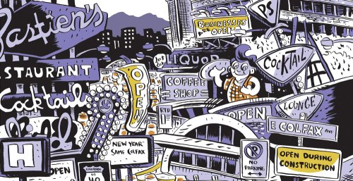 A comic about the un-funny Colfax construction