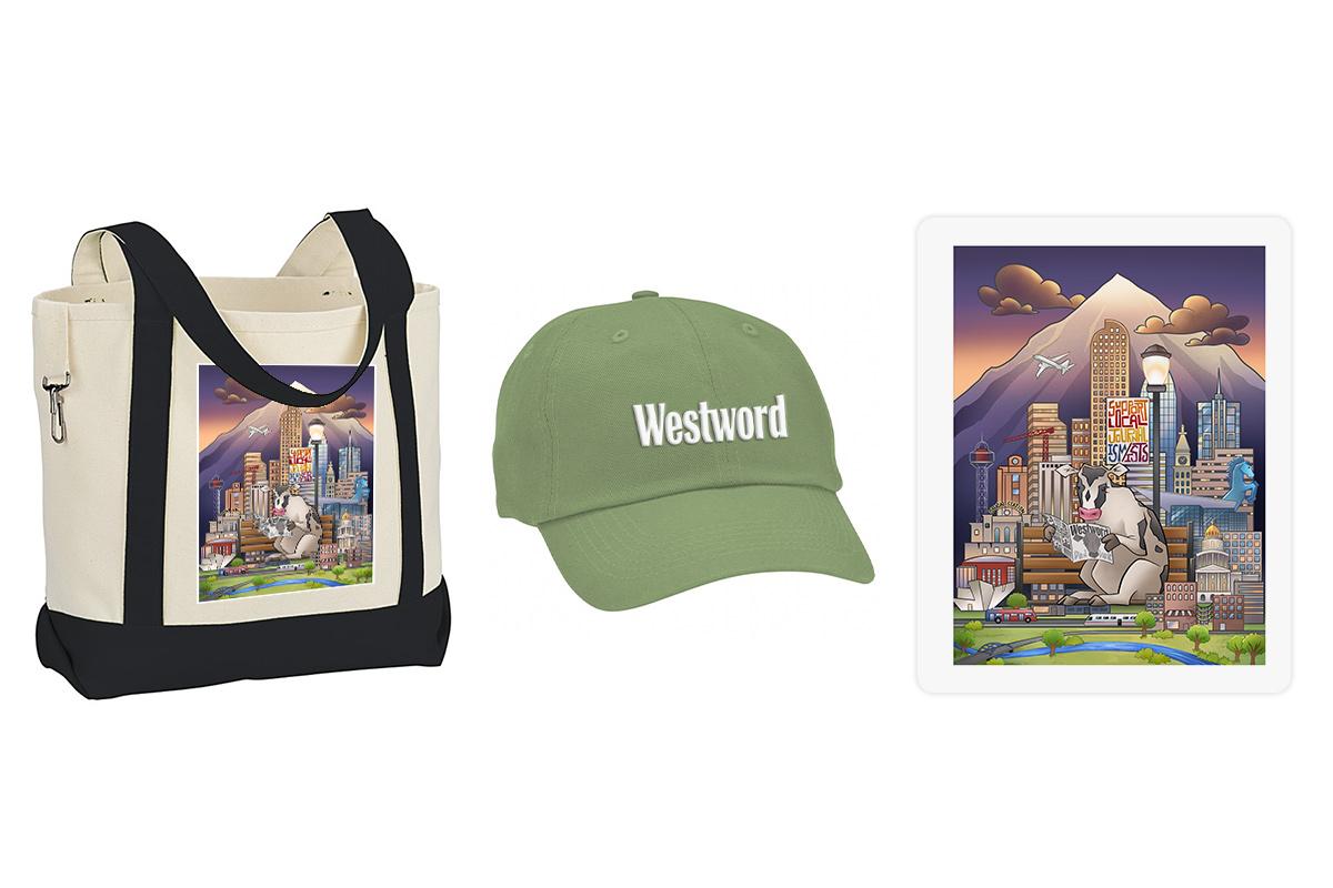 We’re over the moon about our new Westword swag